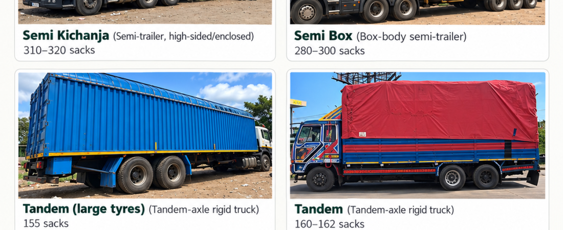 Irish Potato Transport in Tanzania: How Many Sacks Can Different Trucks Carry?